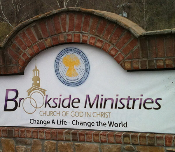 Brookside Ministries sign